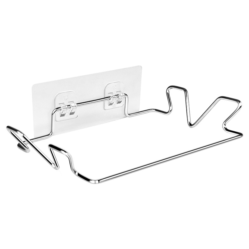 Bolsa de basura de acero inoxidable rack de cocina sin perforar bolsa de basura estante mágico pegatinas sin costuras bolsa de basura multifuncional
