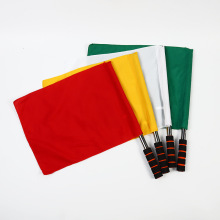 发令旗边裁旗足球裁判旗巡边旗指挥旗标志旗信号旗手旗厂家直销