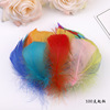 Manufacturers supply a large amount of spot 5-8cm dyeing goose feathers, colorful feathers wholesale