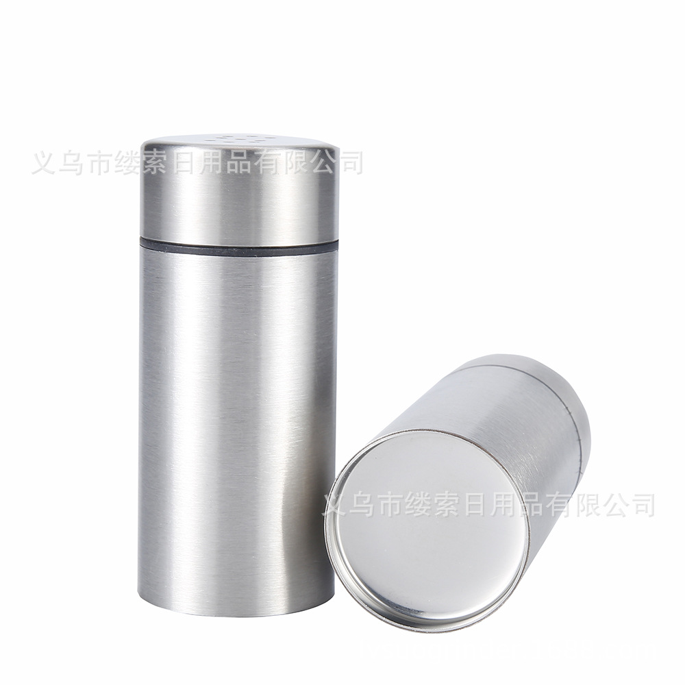 Conjunto de 2 mini tarros de condimentos, estilo nórdico sencillo, para sal y pimienta, útiles en cocina y barbacoas.