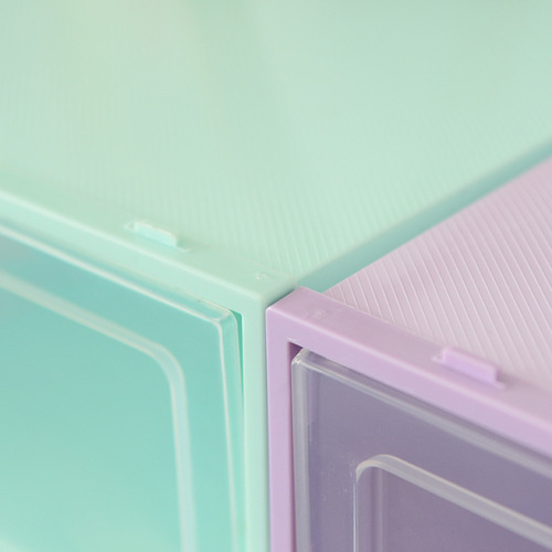 Flip thickened shoe box storage box transparent shoe plastic shoe box shoe cabinet shoe storage box home simple shoe rack