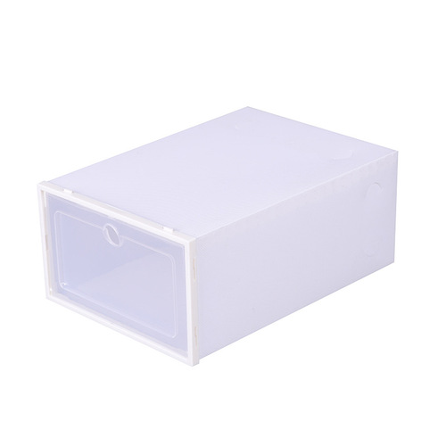 Flip thickened shoe box storage box transparent shoe plastic shoe box shoe cabinet shoe storage box home simple shoe rack