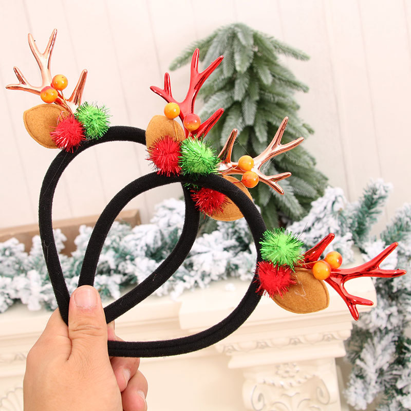 Navidad corbata cabeza hebilla cabeza de Navidad hebilla diadema banda de pelo suministros de decoración de Navidad regalo de Navidad