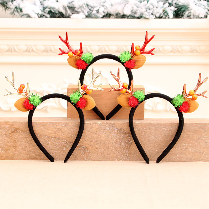 Navidad corbata cabeza hebilla cabeza de Navidad hebilla diadema banda de pelo suministros de decoración de Navidad regalo de Navidad