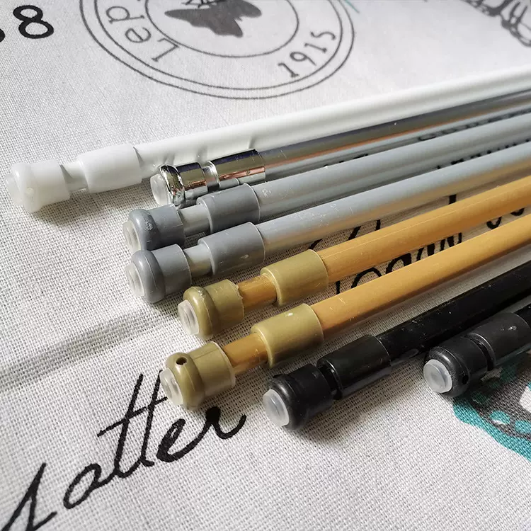 【新品】厂家直销细管小圆管新颖扁口窗纱杆多功能毛巾杆咖啡杆