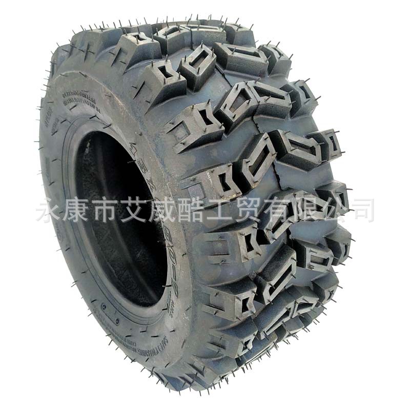 ATV沙滩车扫雪机轮胎7寸15x6.50-7耐磨防滑高齿真空胎16x8-7