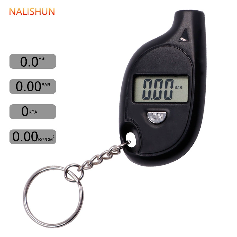 Мини-брелок манометр в шинах Автомобильный манометр Высокоточный цифровой дисплей манометр в шинах без фоновой подсветки