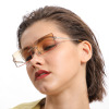 Fashionable brand retro sunglasses, gradient, European style