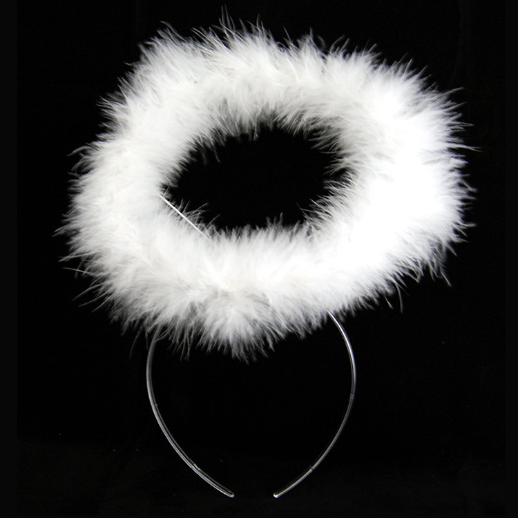 Masquerade figura vestir tocado de juguete para niños Ángel diadema tocado Ángel diadema anillo de Ángel