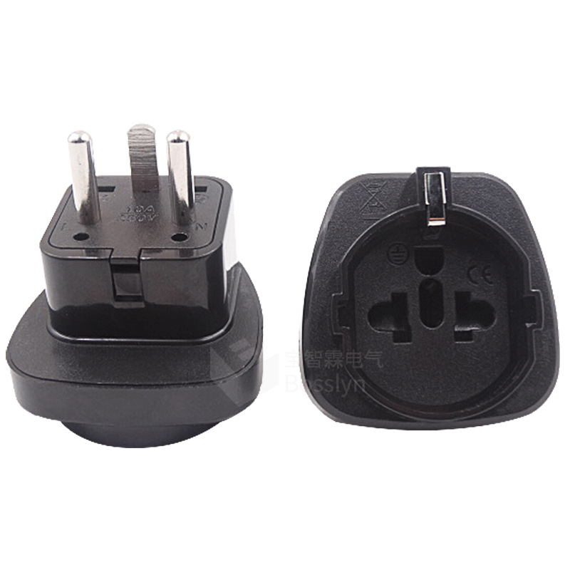 厂家直销丹麦转换插头 美规欧规意大利瑞士转丹麦旅游转接头CE