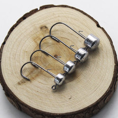 2.5g/3.5g/5g/6g NED Lead Head Hook with Barbed Soft Plastic Lure - Natural Color Bulk - for Black Hole and Wild Fishing