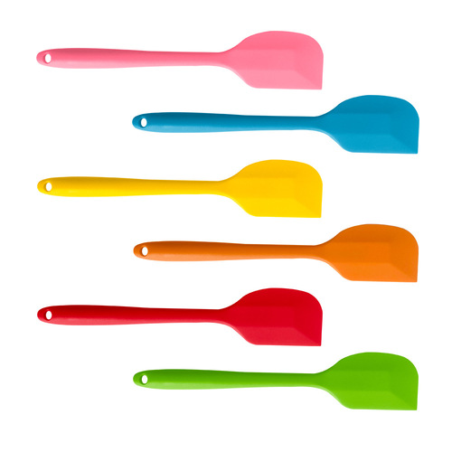Small Silicone Scraper Cream Cake Spatula Food Grade Silicone Scraper High Temperature Resistant Baking Scraper Wholesale
