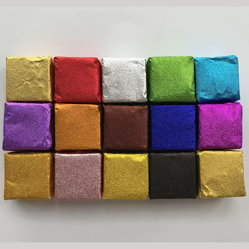 批发彩色铝箔纸巧克力茶叶芝麻丸糖果佛跳墙鹿茸膏橘桔纹包装锡纸