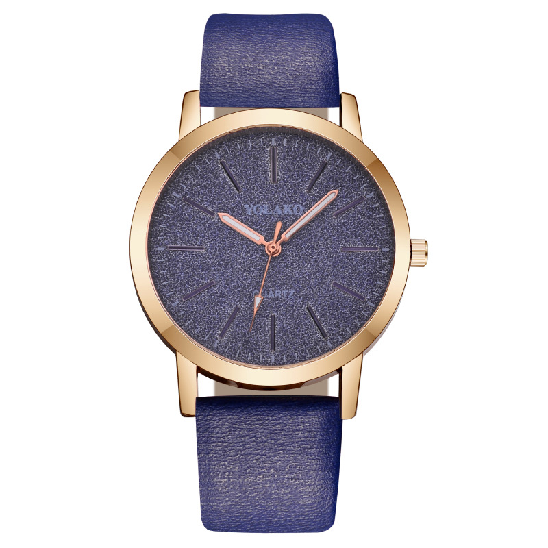Fábrica en stock al por mayor comercio exterior moda caliente estrellado reloj de mujer reloj de cuarzo Correa reloj de mujer