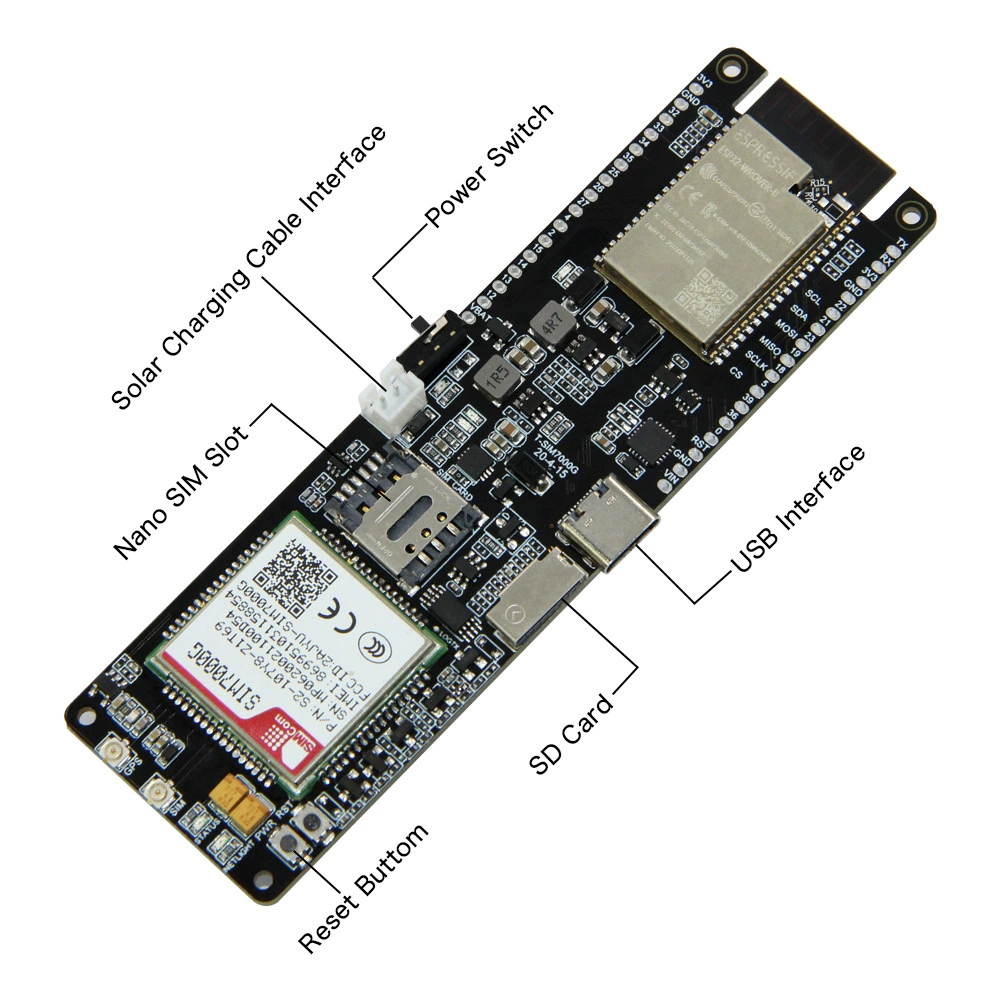LILYGO TTGO T-SIM7000G ESP32 беспроводной модуль связи, маленькая плата для разработки