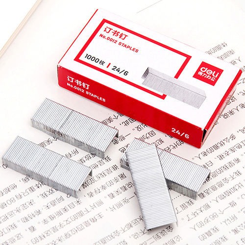 Powerful0012 Regular Binding Machine Universal 12mm Binding Clips 24/6 Binding Pins 1000 Pieces