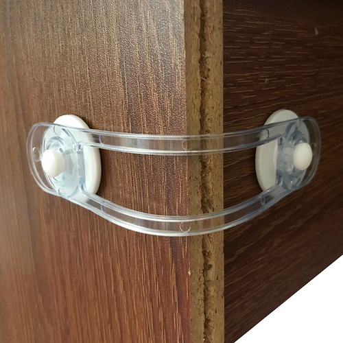 Baby and Children Protective Products Transparent Soft Silicone Multi-functional Safety Lock Children's Anti-Pinch Refrigerator Lock Anti-Open Soft Strap
