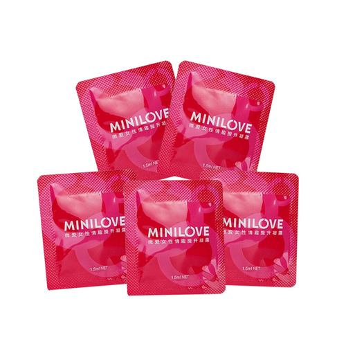 External use of 1.5ml Micro Love Essence to enhance female adult products with MINILOVE branding for dropshipping.