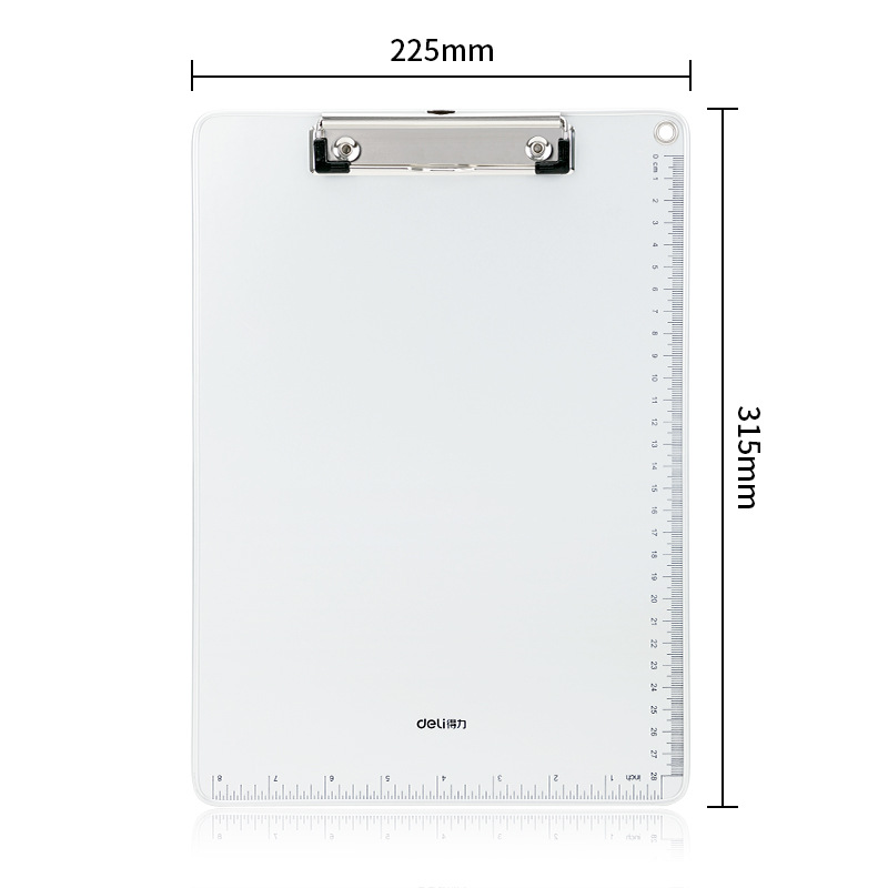 Deli 64504 tablero de la carpeta A4 herramienta de escritura pad de oficina de negocios papelería carpeta de archivos