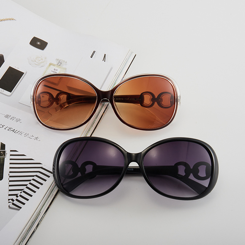 2022 Sun Women's Trendy Sunglasses Toad Mirror Lenses Fashion Sunglasses Wholesale Factory Direct Sales 9509