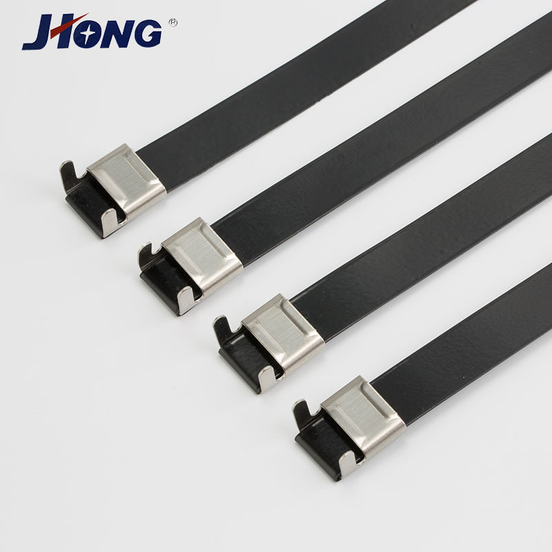 JHLSP 12/16 L型船用喷塑304不锈钢电缆绑扎带 九宏电器厂家供应