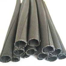 PET開口自卷式紡織套管阻燃耐磨電線電纜汽車線束自動化編織布套