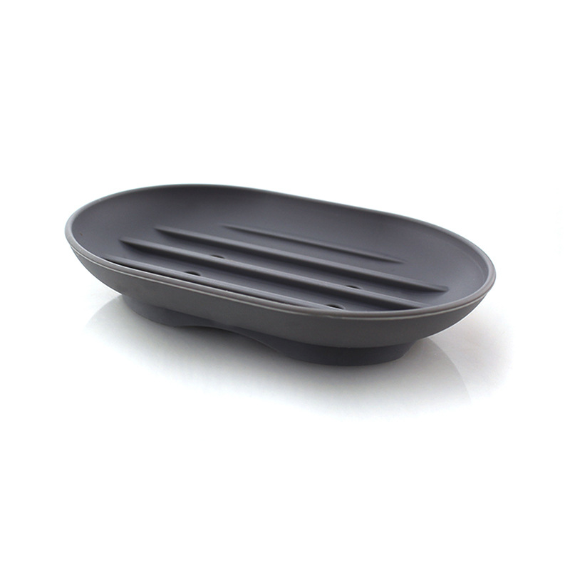 Amazon colorido antideslizante titular de jabón de silicona drenaje caja de jabón titular de jabón de silicona baño ponche-libre