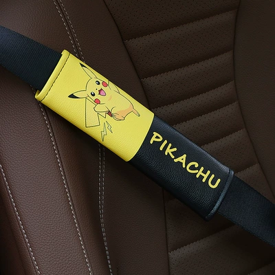 Headrest Foam Cartoon Car Seat - pikachu-shoulder-pad-1