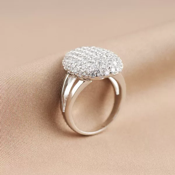Stone-Encrusted Women's Ring, Twilight Saga Heroine Ring, Jewelry Manufacturer Shipment, Aliexpress Style, Classic