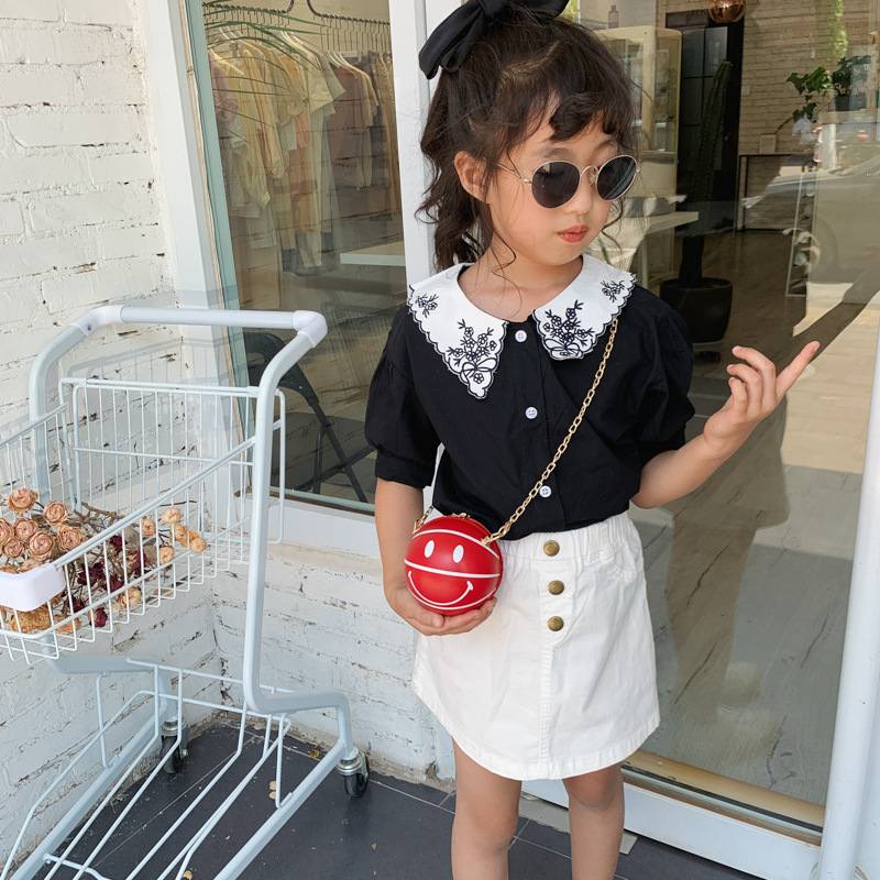 Nuevo estilo coreano bolso de hombro de los niños y niñas de moda fresco baloncesto bolsa bebé lindo todo partido viaje crossbody bolsa