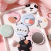 Fashionable cute small cartoon handheld round mirror for princess, South Korea