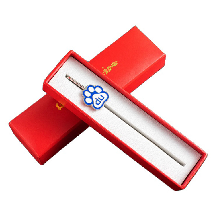 天地盖书签包装盒教师节礼盒红色包装盒伴手礼书签和笔盒筷子礼盒