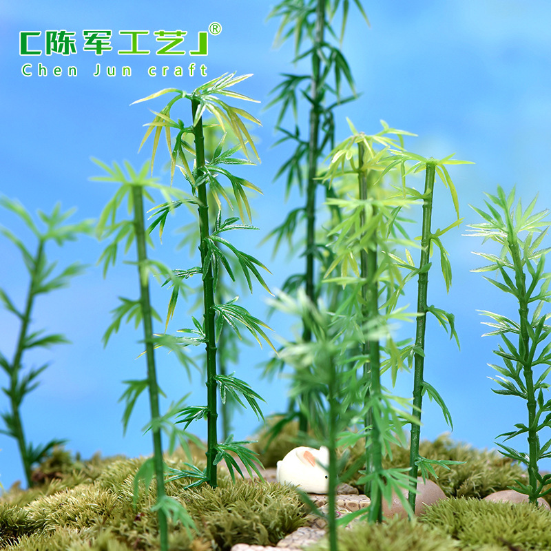Micro landscape bonsai plug-in simulation bamboo artificial flower tree bamboo Panda micro landscape bonsai decoration accessories