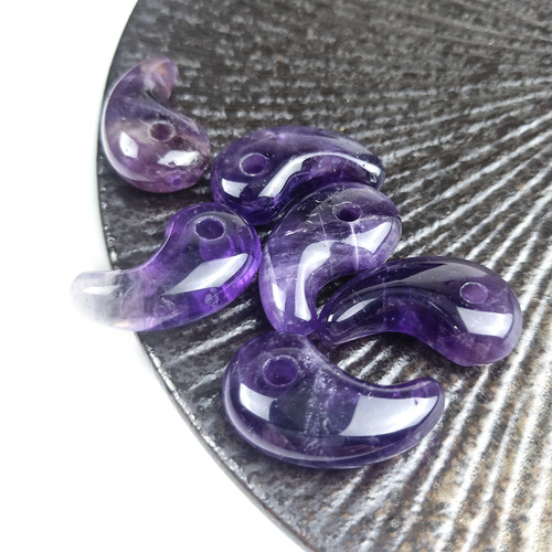 Natural Amethyst Gua Yu Pendant Anime Onmyoji Merch Tsukuyomi Tesso Kusanagi Oni Yin Yang Bagua