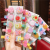 Children's hairgrip, hairpins, card holder, cute set, fruit hair accessory, Korean style, no hair damage