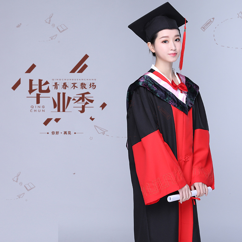 Doctor's Clothing College Students' Graduation Dress School Adult Ceremony Performance Clothing Doctor's Award Clothing Bachelor's Degree Clothing