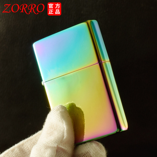 Zorro kerosene lighter ZC9 thin square head retro old-fashioned grinding wheel men's gift lighter wholesale