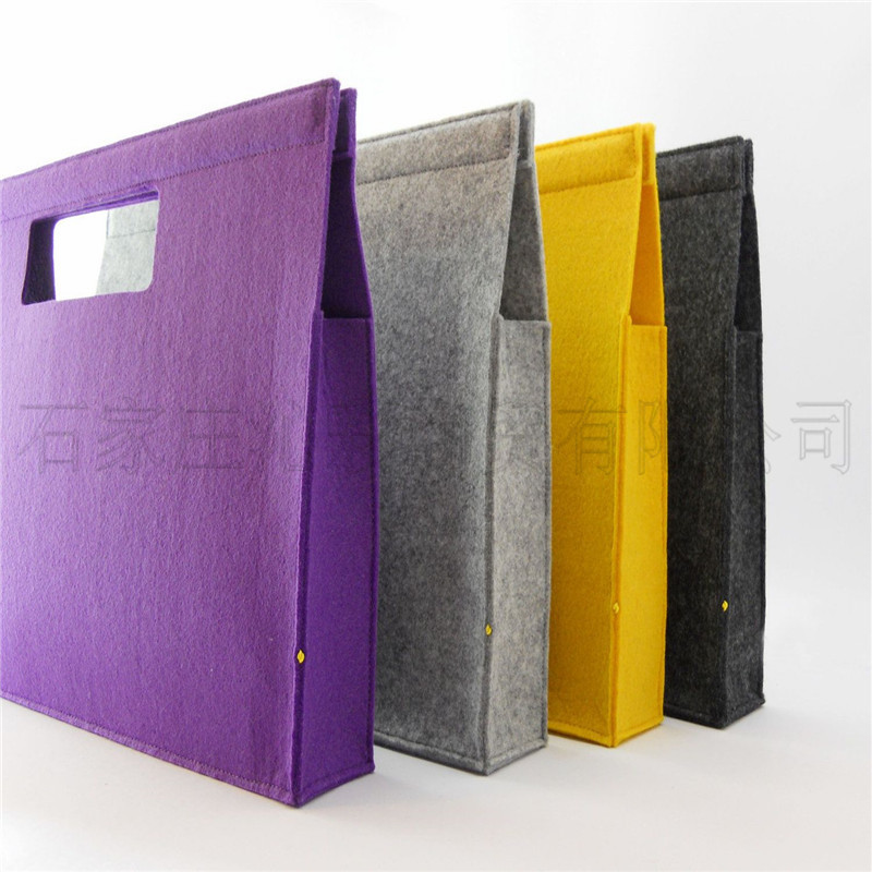 3mm5mm thick fleece material felt handbag felt handbag non-woven felt bag felt basket