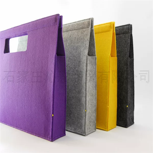 3mm5mm thick fleece material felt handbag felt handbag non-woven felt bag felt basket