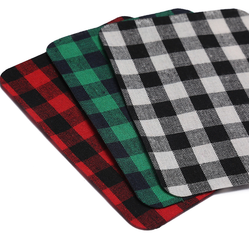 Zhaoshun Polyester Cotton Plaid Mesh Hot Melt Adhesive Patch Ironing and Cutting Elbow Patch