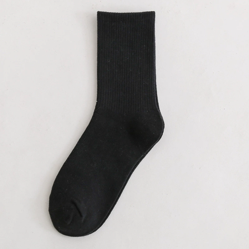 Mid‑length cotton socks, mid‑calf unisex, absorbent and odor‑resistant, cotton or thin velvet option