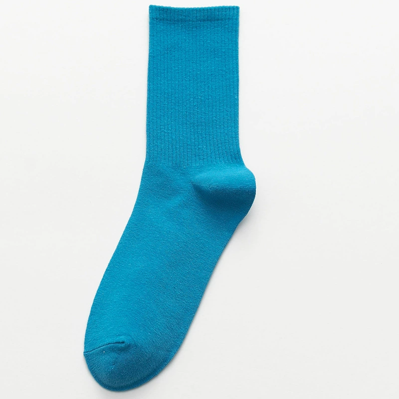 Mid‑length cotton socks, mid‑calf unisex, absorbent and odor‑resistant, cotton or thin velvet option