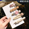 Hairgrip from pearl, brand hairpins, crab pin, hair accessory, bangs, internet celebrity