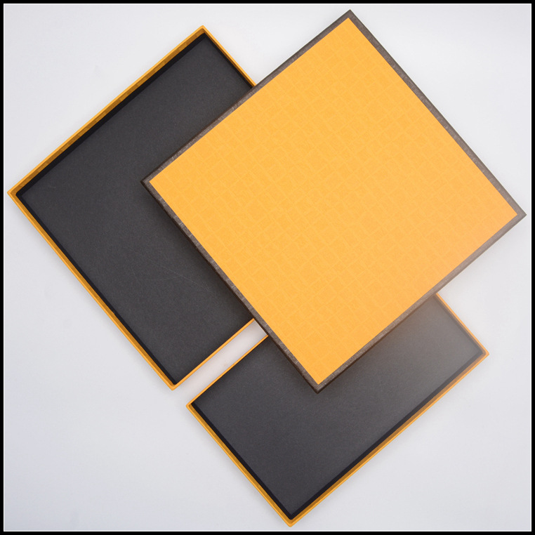 橘黄黑边礼品盒 天地盒 丝巾盒 包装盒 内衣盒文胸盒 纸盒 收纳盒