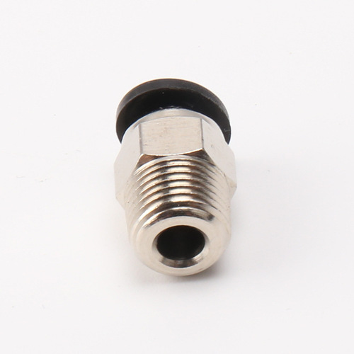3D Printer Through Hole PC4-M8/6-01/6-M6 Thread Straight Black Quick Connect Adapter Through Hole Adapter