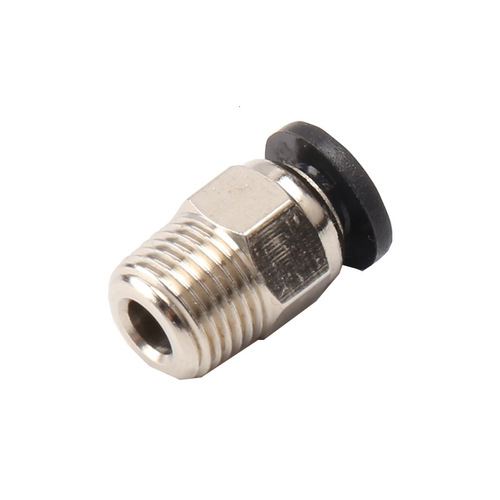 3D Printer Through Hole PC4-M8/6-01/6-M6 Thread Straight Black Quick Connect Adapter Through Hole Adapter