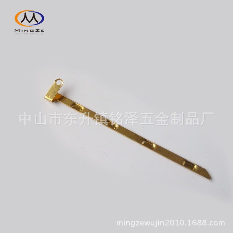 各式电器五金弹片-AC小弹片 充电器接触导电片黄铜冲压厂家