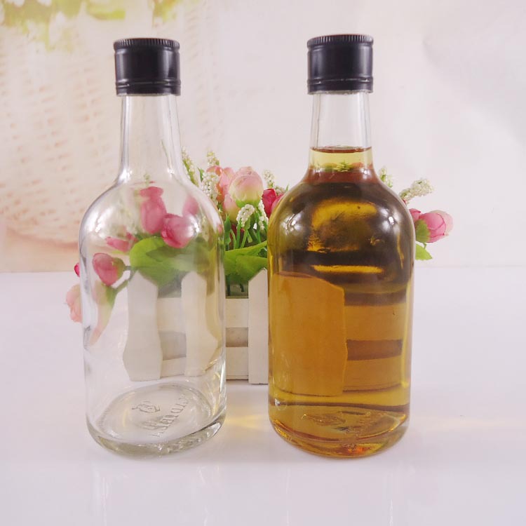 厂家直销新款330ml圆形饮料果酒玻璃瓶空瓶铝盖密封酒瓶饮品瓶