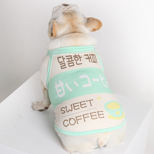 Wholesale pet dog summer elements cool skin-friendly vest French Teddy Corgi clothes summer thin T-shirt