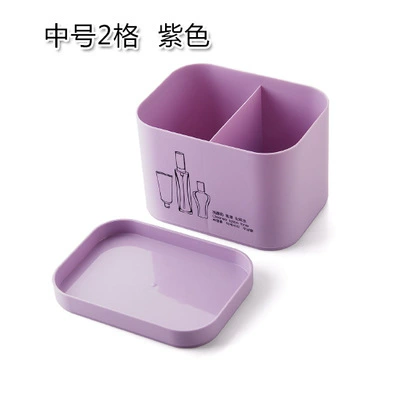 Table cosmetic plastic storage box, matte cover, face mask, lipstick for skin care, set, European style